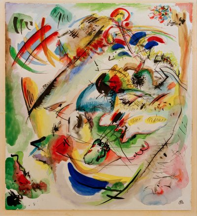 Entwurf zu Träumerische Improvisation von Wassily Kandinsky